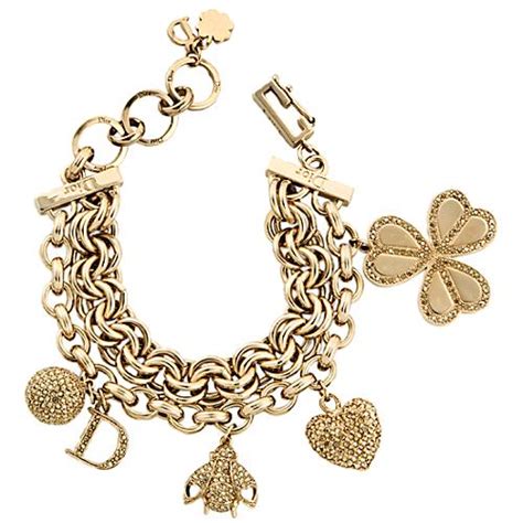 dior lucky clover|dior charm bracelet.